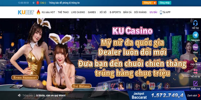 Lý do nên trải nghiệm tại casino Kubet88